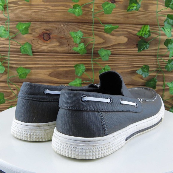 Kenneth Cole Reaction Sz 9.5 Slip-On Gray Fabric Men Slip On Medium (D, M) - Picture 6 of 11